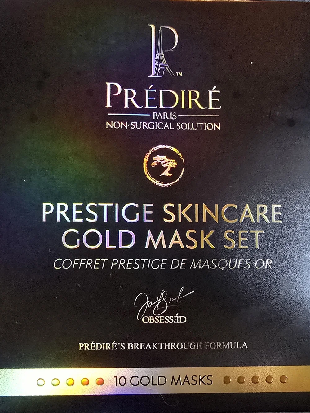 Prèdirè Paris COLLAGEN INFUSED GOLD MASKS come in 1  BOXED SET of 10